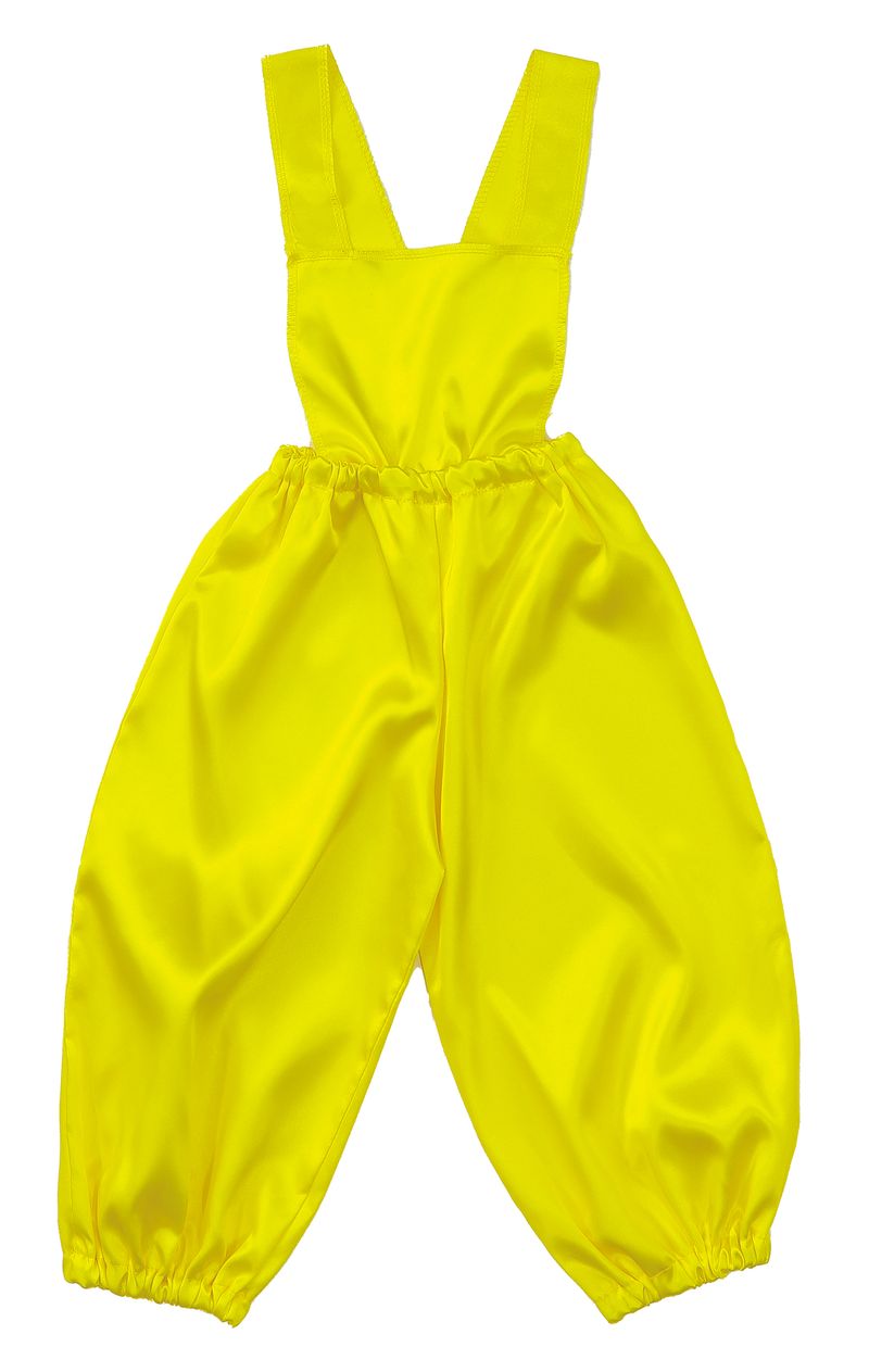 ソフトサテンサロペットパンツ C 黄 ハッピ 衣装 運動会 発表会 イベント