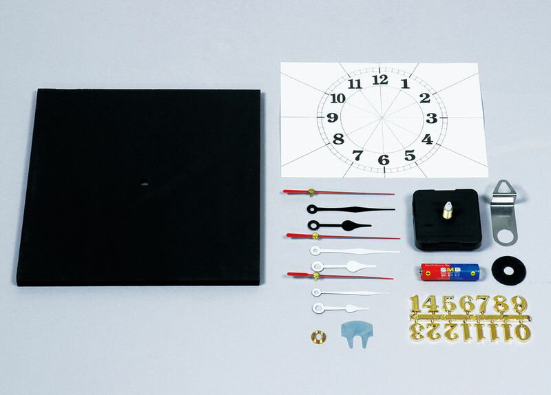 黒彫板時計 クォーツ時計B付 美術 画材 美術 画材 書道