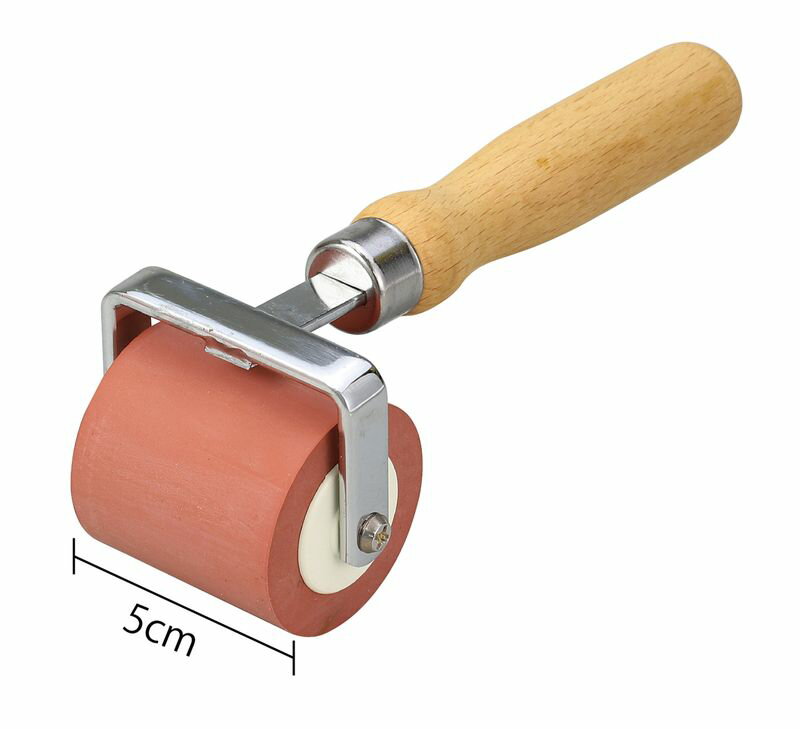 転圧ゴムローラー 赤 45 50mm 美術 画材 美術 画材 書道