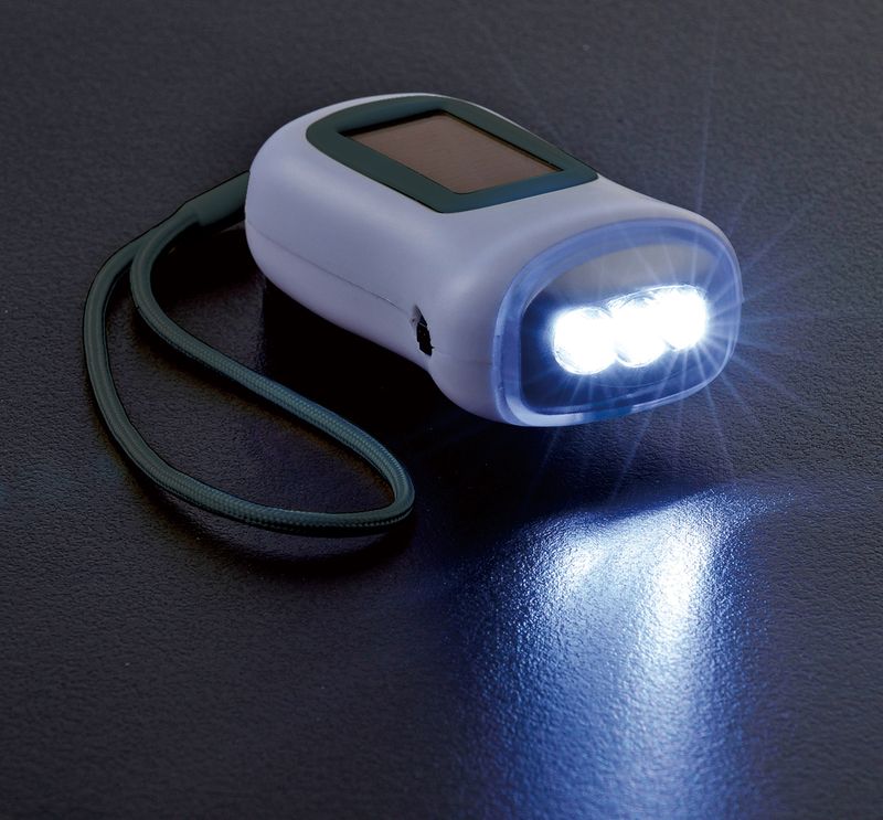 新ソーラー&ダイナモLEDライト 防犯 防災商品 防犯 防災