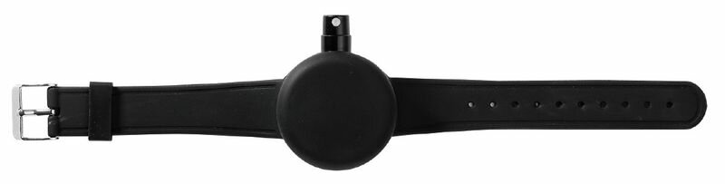 消毒液用リストバンド ブラック 除菌用品 衛生用品