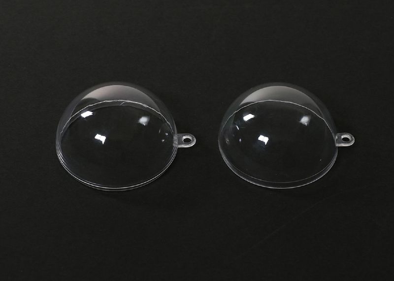 透明カプセル ホルダー付 60mm 10個入 素材 図工 工作 クラフト ホビー