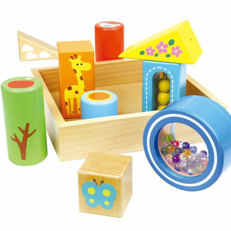 樂天商城 - 音が鳴るつみき 木製玩具 一般玩具