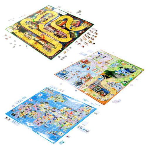 知育すごろく3点セット すごろく ボードゲーム 知育玩具 知育すごろく3点セット すごろく ボードゲーム 知育玩具