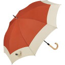 ビコーズ スムースジャンプ バイカラー オレンジ 傘 メンズ レディース ユニセックス 長傘 雨傘 日傘 UVカット 遮光 晴雨兼用 大きい 軽量 丈夫 ワンタ...