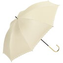ビコーズ パラソル PU スター ヒートカット ベージュ 傘 レディース 長傘 雨傘 日傘 UVカット99.9% 遮光 晴雨兼用 防水 はっ水加工 手開きタイプ
