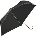 ビコーズ PUパイピングラージ トートバッグ ミニ ブラック 黒 シンプル レディース 折畳傘 雨傘 日傘 UVカット90 以上 遮光 晴雨兼用 防水 はっ水加...