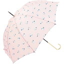 ビコーズ キャッツ ピンク 猫 ネコ柄 傘 レディース 長傘 雨傘 日傘 UVカット 遮光 80 晴雨兼用 大きい 丈夫 手開きタイプ