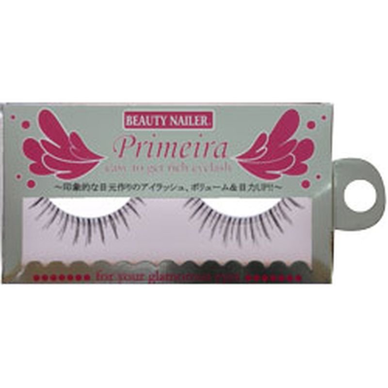 ビューティーネイラー プリメイラ MVP-1 1ペア ナチュラルショート 上まつげ用 つけまつげ ナチュラル アイラッシュグルー 付き アイメイク