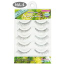 ビューティーネイラー ナチュラル ヘア ナジム NA-4 5ペア エキゾティック 上まつげ用 つけまつげ ナチュラル アイラッシュグルー 付き アイメイク
