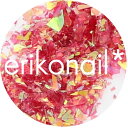 ビューティーネイラー 黒崎えり子 エリコネイル ジュエリーコレクション クラッシュルビー ネイル ラメ ホロ ネイルパーツ ネイルアート
