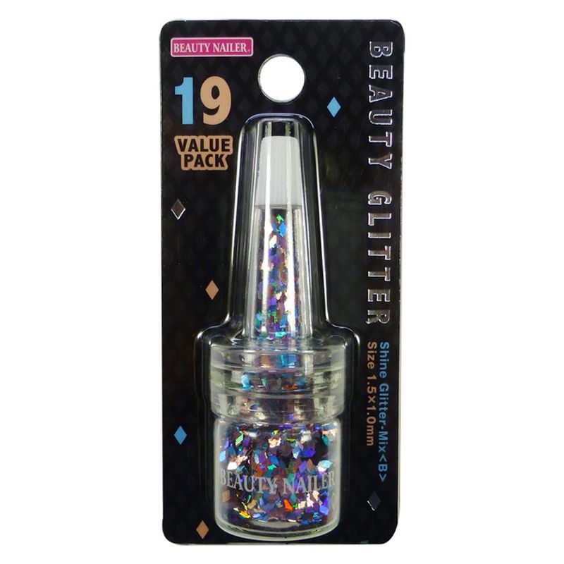 Lame Film - BEAUTY NAILER ビューティーグリッター BGP-19 シャイングリッターミックスB