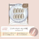 STジェリス コンパクトネイルチップ シマーブラウン ネイルチップ 30枚入 ミディアム つけ爪 短め シンプル かわいい