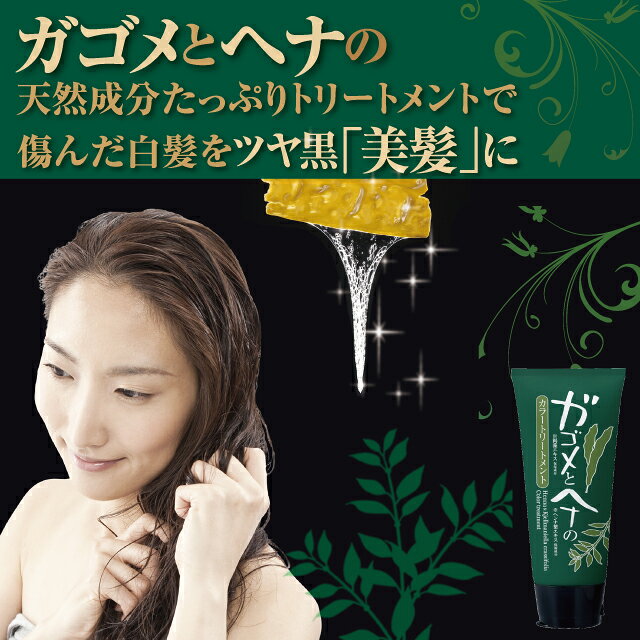 シェモア ガゴメとヘナのカラートリートメント ダークブラウン 200g トリートメント 白髪染め ヘアケア ガゴメ昆布 化粧品 connectgate-10013810 美容コスメ雑貨 CONNECT サンプル画像2