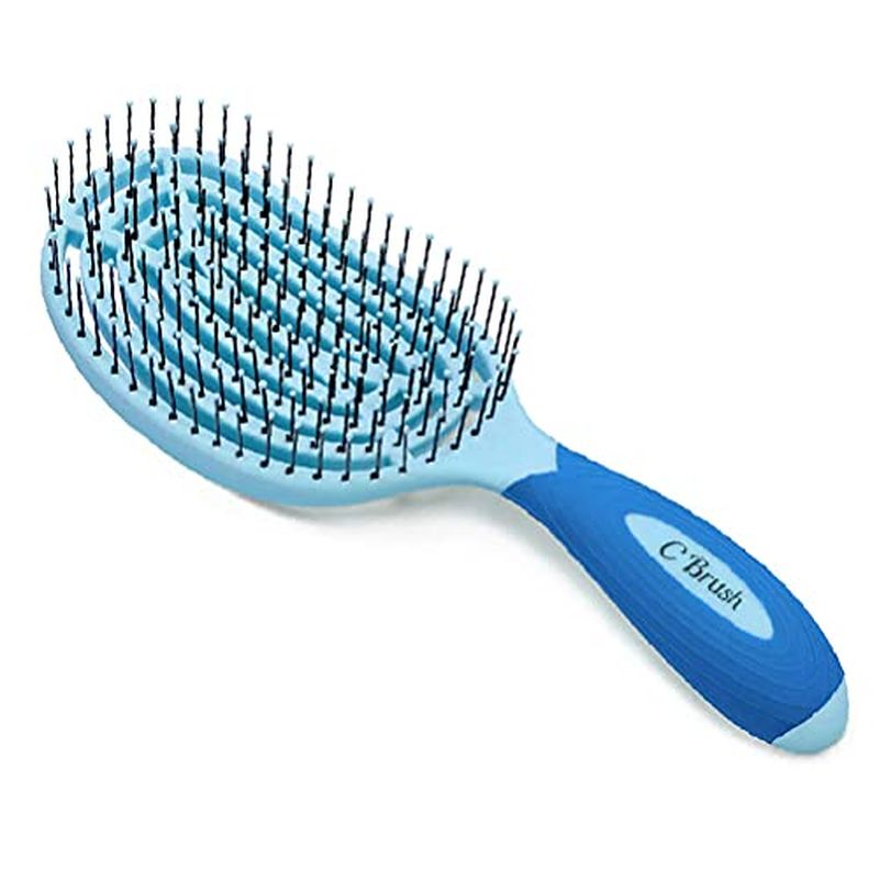 NuWay4Hair ニューウェイフォーヘア ヘアブラシ C Brush Cブラシ ブルー スカルプブラシ ボリュームアップ キューティクルケア 頭皮マッサージ プロ専用