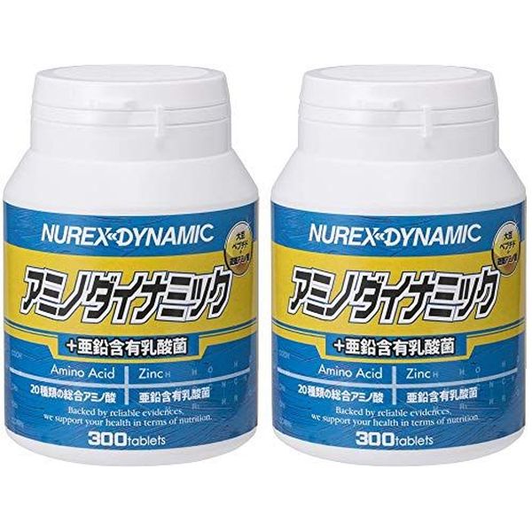 【2個セット】 アミノダイナミック 亜鉛含有乳酸菌 アミノ酸 サプリ 錠剤 亜鉛 サ...