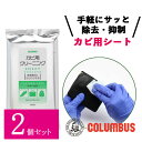 【2個セット】 コロンブス レザーキュア カビ用 クリーニングシート 10枚入り カビ取り 革製品 カビ取り クリーナー カビ除去 抗菌