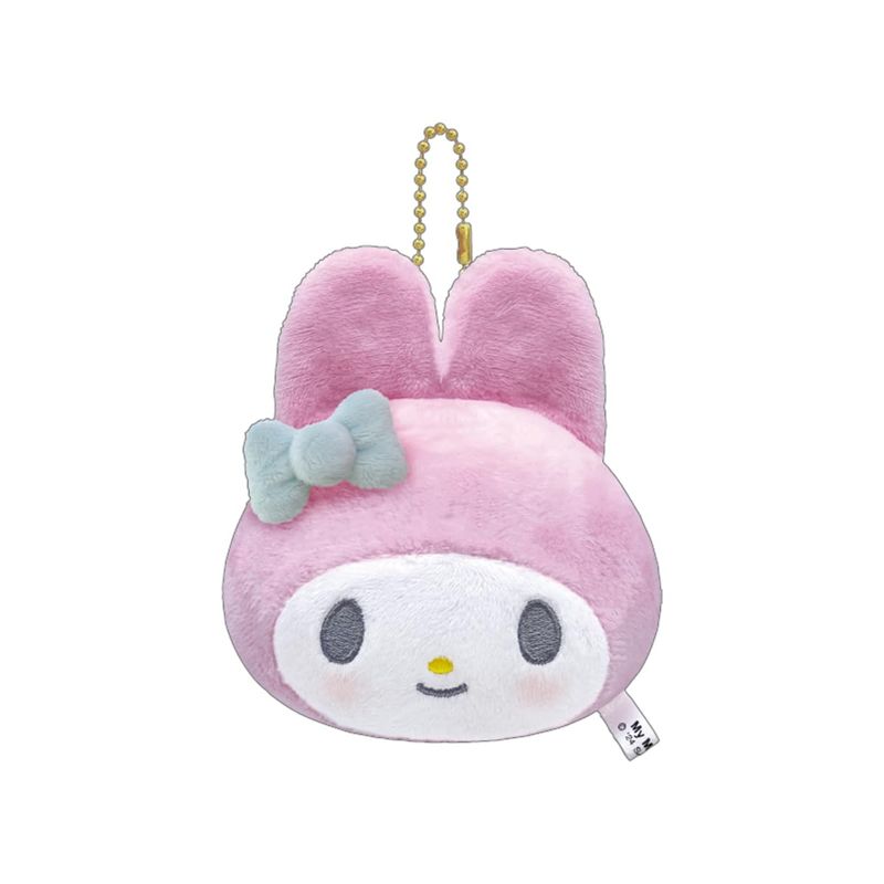 マイメロディ ぬいぐるみミラー ふわふわ ミニミラー 鏡付き ボールチェーン付き サンリオ Sanrio かわいい 身だしなみ チェック