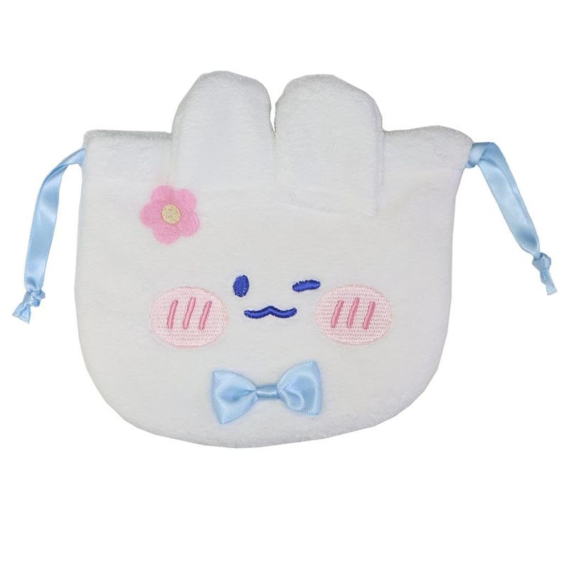 funbox Lovely MongMong 巾着 ぬいぐるみ巾着 フラワー 25000601