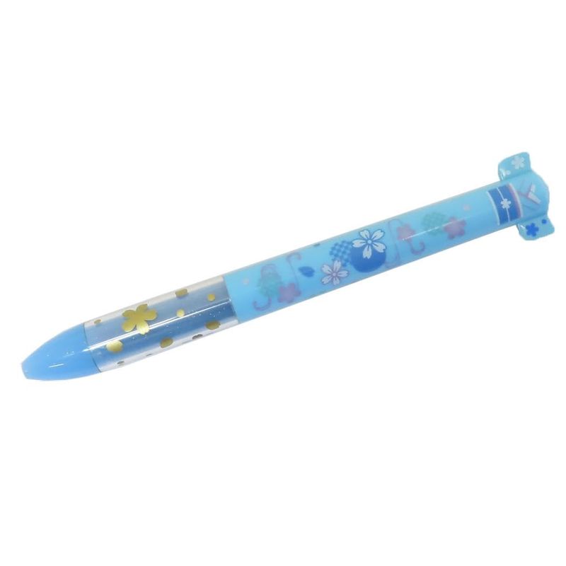 ボールペン 黒 赤 2 色 ボールペン mini 着物 新 新入学 入学 着物 ブルー