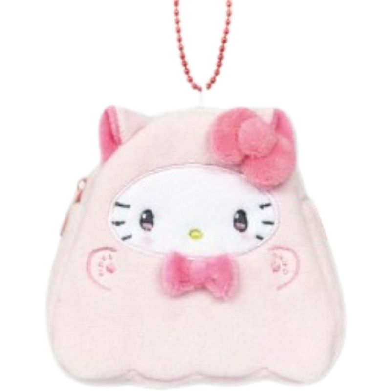 畑山商事 サンリオ ハロウィン ダイカットミニポーチ ねこねこおばけ キティ 約H11 5 W12 D3cm 63203154