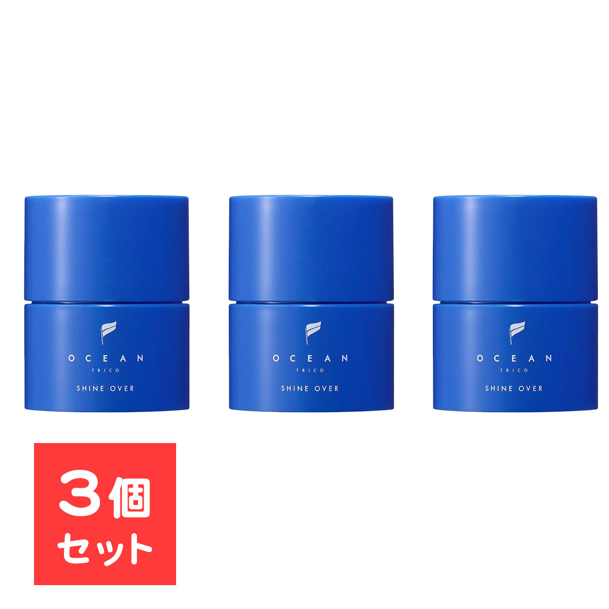 【3個セット】 オーシャントリコ ヘアワックス シャインオーバー 80g ツヤ × キープ ワックス ハードワックス メンズ レディース 男女兼用