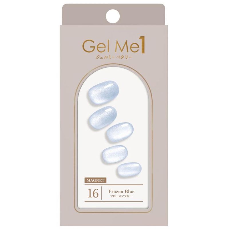 乐天商城 - ジェルミーペタリー 2025年春定番カラー 16フローズンブルー Gel me 1 ジェルネイル ネイルシール セルフネイル