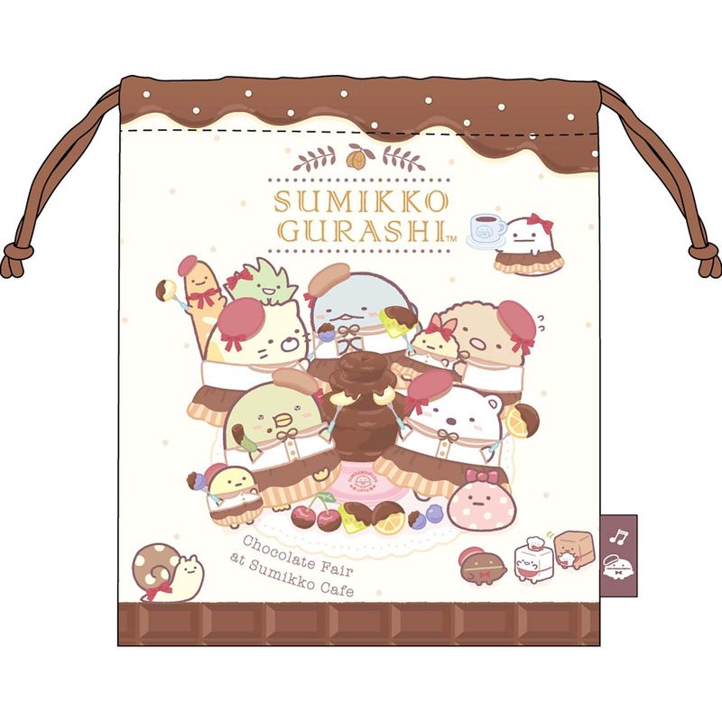 ジェイズプランニング すみっコぐらし 巾着 チョコレートフェア H21×W18cm FRK964