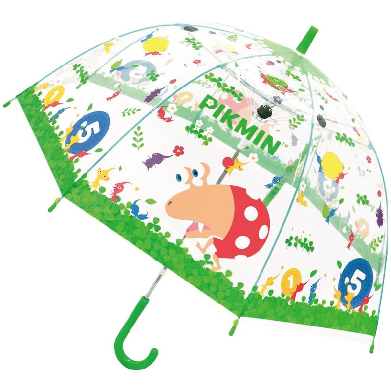 ジェイズプランニング ビニール傘 ピクミン 親骨55cm 32485 キャラクター ジャンプ式 ワンタッチ かわいい