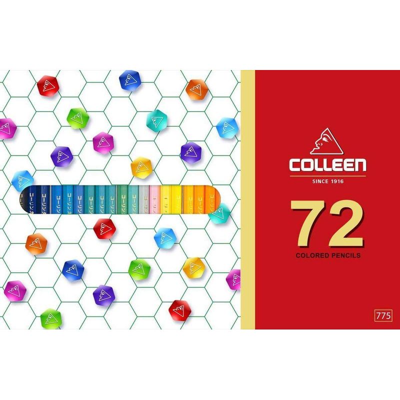 コーリン鉛筆 775六角 72色紙箱入り色鉛筆 775-72
