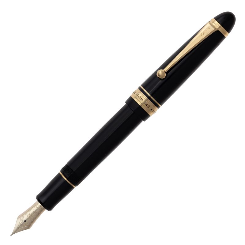 PILOT 万年筆 マンネンヒツ カスタム743 B SF ブラック FKK3000RBSF