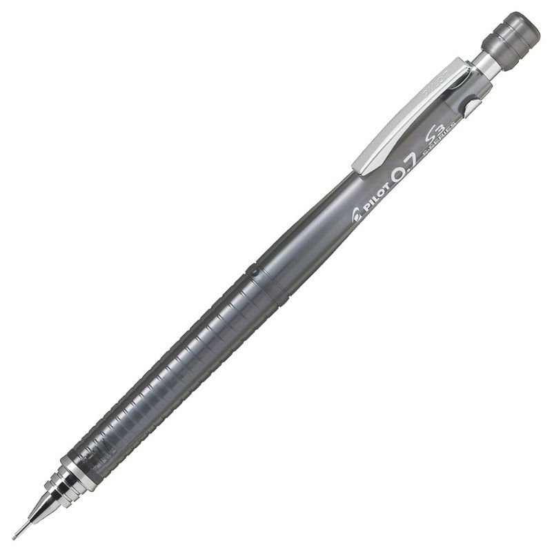 【メーカー・ブランド名】パイロット【JAN】4902505226472【個装サイズ】4.3×15.7×1.3cm【重量】10【商品説明】PILOT シャープペンシル シャープ エススリー 07 TB 透明ブラック HPS30RTB7【特徴】【広告文責】株式会社コネクトゲート TEL:06-6599-8021