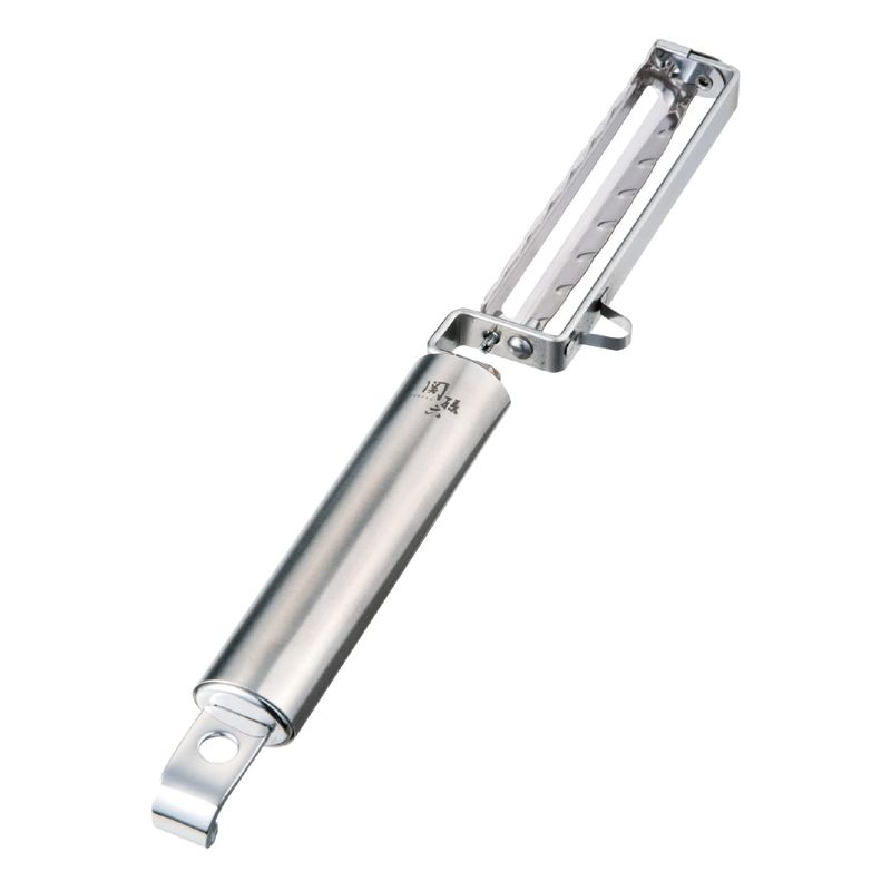 乐天商城 - 貝印 KAI ピーラー 皮むき器 関孫六 縦型 ロング 日本製 DH3302 シルバー