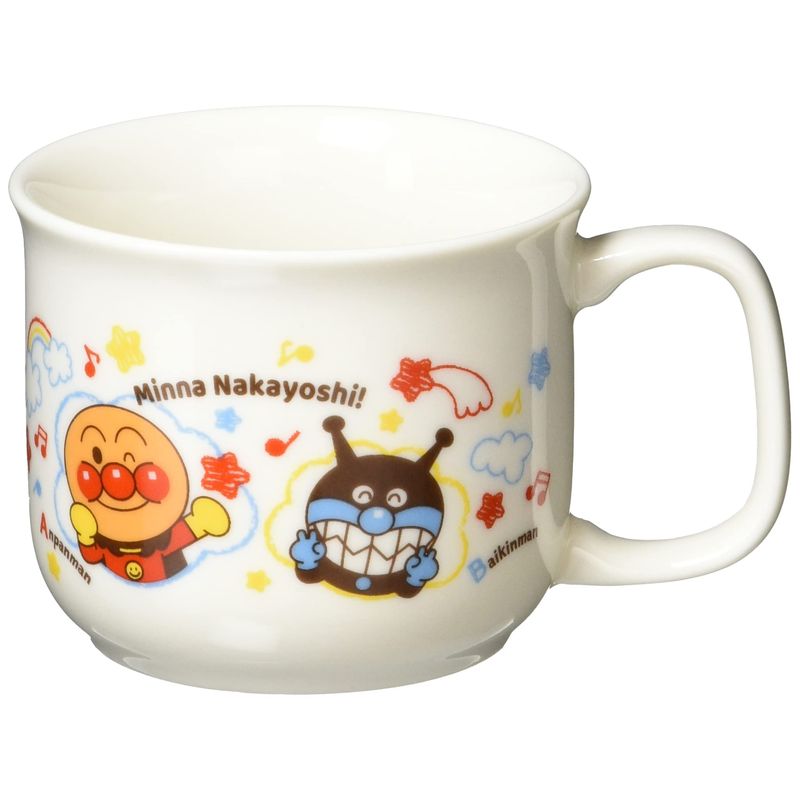 金正陶器(Kaneshotouki) それいけ!アンパンマン マグカップ コップ 約8cm なかよしシリーズ 066122 ホワイト