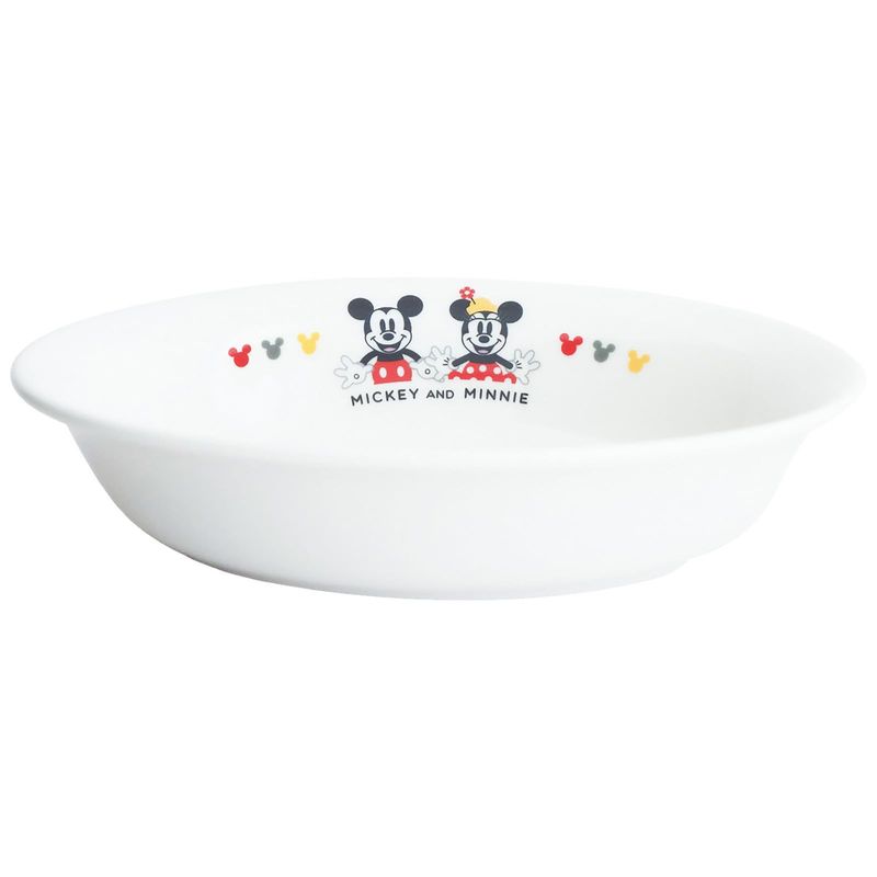 ディズニー ミッキーマウス ミニーマウス 皿 カレー皿 18×13cm 電子レンジ 食洗機対応 食器 雑貨 子供用食器 ミッキー&ミニー キャラクター グッズ 日本製 117123