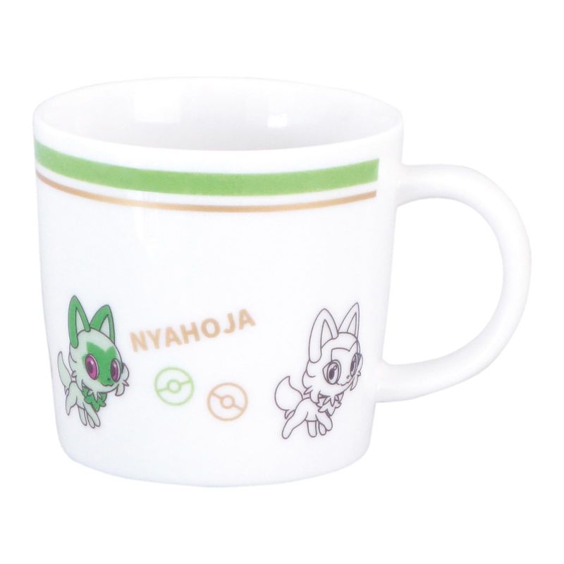 金正陶器(Kaneshotouki) ポケットモンスター ニャオハ マグカップ 食洗機対応 電子レンジ対応 食器 グッズ 約250ml シンプルシリーズ 日本製 144157