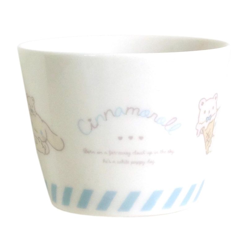 【メーカー・ブランド名】金正陶器【JAN】4964412320551【個装サイズ】8.6×8.8×7.2cm【重量】190【商品説明】生産国:日本ふんわりやさしい絵柄がシナモンらしい器です。商品サイズ:約8×8×6.5cm商品重量:約130g容量:約200ml素材:磁器(c)SANRIO CO.LTD.TOKYOJAPAN(L)【広告文責】株式会社コネクトゲート TEL:06-6599-8021