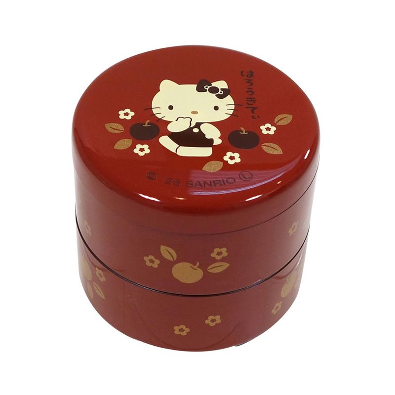 美容コスメ雑貨 CONNECTのサンリオ (SANRIO) ハローキティ 重箱 お重 ミニ 約7cm はろうきてぃ 花林檎 赤 日本製 364340｜アングル2