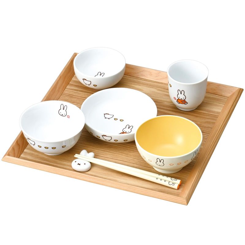 ディック・ブルーナ ミッフィー 子供 食器 セット お食い初め 8点セット 電子レンジ対応 食洗機対応 イングレーズ こっこ親子 日本製 417721