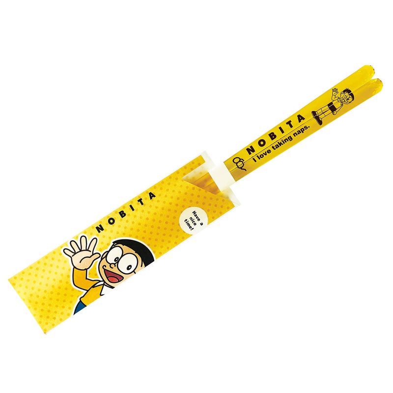 美容コスメ雑貨 CONNECTのドラえもん フレンズ のび太 クリア箸 イエロー 491514｜アングル2