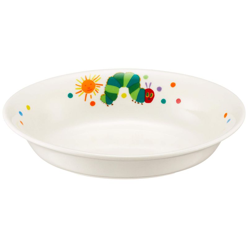 逸品社 カレー皿 18cm 子供用 食器 日本製 電子レンジ 食洗器 対応 ホワイト シュガーランド はらぺこあおむし 807114