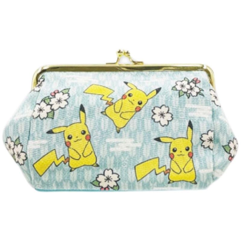 マリモクラフト Marimocraft マリモクラフト ポケモン Pokmon 和柄 がま口ポーチ ピカチュウ 約W150xH125xD80mm PKM-912