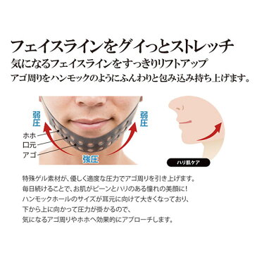 BRO.(ブロ) FOR MEN　Face Lifting Mask フェイスアップ フェイスライン 引き上げ 小顔 マッサージ メンズ 男性用 日本製