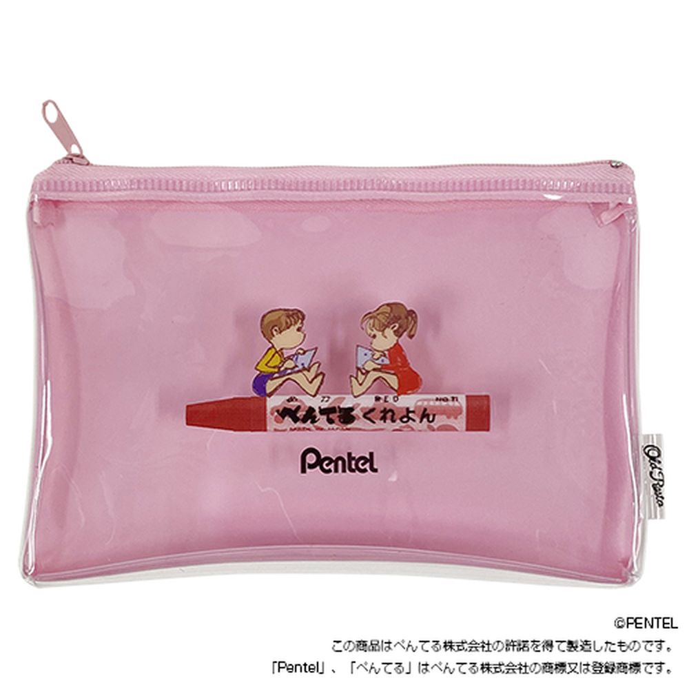 OldResta オールドリスタ クリアポーチ ぺんてる ミニポーチ 化粧ポーチ 小物入れ コインケース ペンケース connectgate-10008587 美容コスメ雑貨 CONNECT サンプル画像2