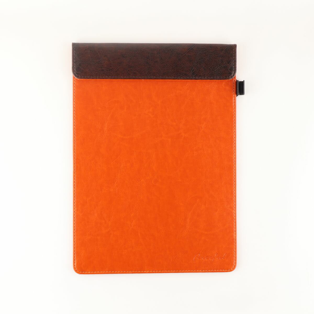 Greeful グリーフル クリップボードM ブラウン×オレンジ A4 クリップボード バインダー ファイル バインダー