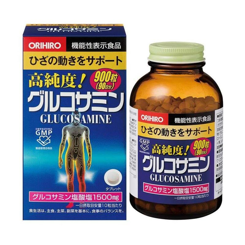 【機能性表示食品】オリヒロ 高純度 グルコサミン粒徳用 900粒
