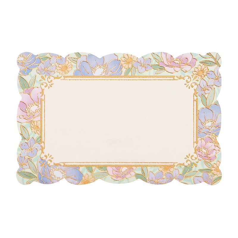 サンリオ ミニ タモクテキMU159ー3 EDミニカ−ド 950491 ミニカード 花柄ブルー 多目的 メッセージカード グリーティングカード ギフ...