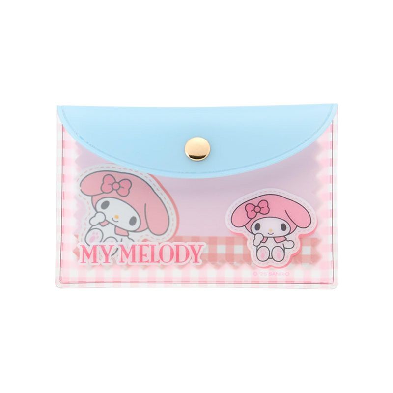 マイメロディ メモ&カードケースCH メモ 642631 ギンガムチェック 文具 カードケース付き Sanrio Original メモ帳
