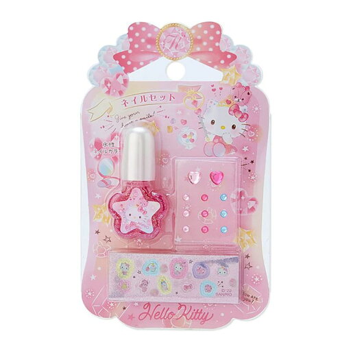 ハローキティ ネイルカラー&シールセット マニキュア キッズコスメ 水溶性ネイル ピールオフ ストーン ホログラムシール 子供用 女の子 192911 Sanrio Original ハローキティ ネイルカラー&シールセット マニキュア キッズコスメ 水溶性ネイル ピールオフ ストーン ホログラムシール 子供用 女の子 192911 Sanrio Original