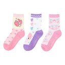 5月下旬入荷予定 マイメロディ マイメロ キッズソックス 3足セット 16-18cm 子供靴下 子供ソックス 靴下 ソックス アパレル